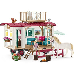SCHLEICH 42593 Horse Club przyczepa kempingowa na tajne