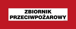 BC121 ZBIORNIK PRZECIWPOŻAROWY, FN - FOLIA SAMOPRZYLEPNA; (360X140MM)