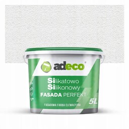 Farba fasadowa silikatowo silikonowa kolor RAL9016 biały beskidzki