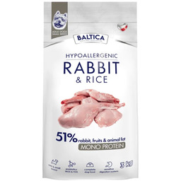 BALTICA Nutraceutic Hypoallergenic Rabbit & Rice XS/S 3kg