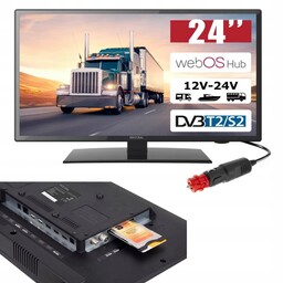 Telewizor Samochodowy 12V 24V 24'' Smart Tuner Tv