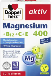 Aktywny magnez 400, Suplement diety, Doppelherz, 30 tabletek
