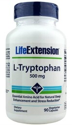 Suplement diety, L-Tryptofan 500 mg (90 kaps.)