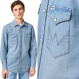 Wrangler WESTERN SHIRT Vintage Light koszula jeansowa