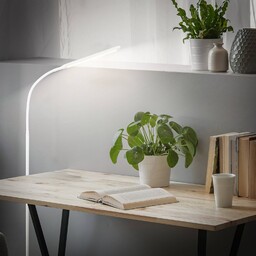 Briloner Lampa stojąca LED Mura, możliwość ściemniania, biały