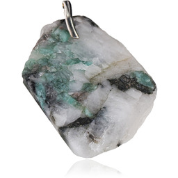 Szmaragd Naturalny Wisiorek Srebro 925 Certyfikat Unikat