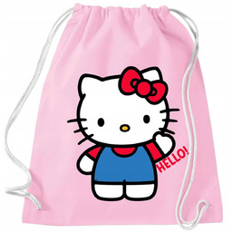 Worek Plecak Różowy HELLO Hello Kitty Pink Bajka