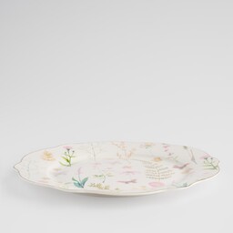 Talerz Obiadowy Meadinna z motywem kwiatowym