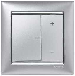 VALENA Ściemniacz przyciskowy 40-600W ALUMINIUM Legrand 770274