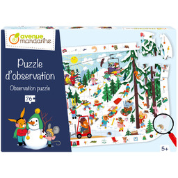 Puzzle obserwacyjne Góry Zimą