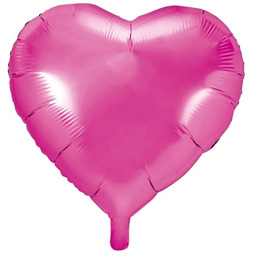 Balon foliowy Serce ciemnoróżowe - 45 cm -