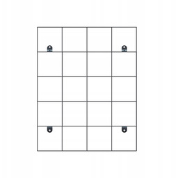 kratka do wieszania doniczek na ścianę Loft Green