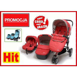 TINY WORLD CZERWONY SPACEROWKA GONDOLA FOTEL Eas