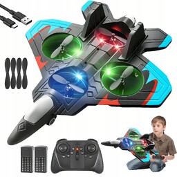Dron Myśliwiec Rc Led Samolot Zawisających Zdalnie Sterowany