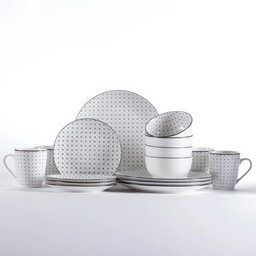 Decodoma Porcelanowy zestaw obiadowy LISBON 16 szt.