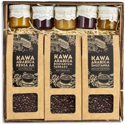 Zestaw KAW na PREZENT arabica w ziarnach