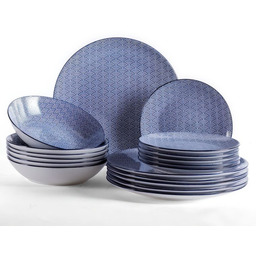 Decodoma Porcelanowy zestaw talerzy OSAKA 18 szt.