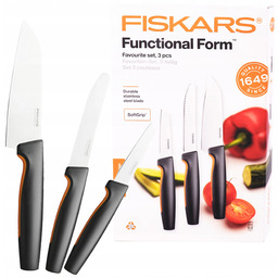 Fiskars Zestaw 3 El Noży Szefa Do Obierania