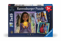 Ravensburger Puzzle Disney Życzenie, 100/ 150/ 3x49 elementów