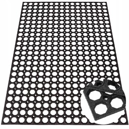 Wycieraczka Mata Gumowa Ażurowa Mocna Duża 80x120 Domino