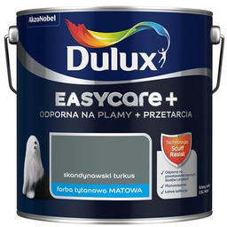 Farba tytanowa Dulux EasyCare+ Plamy+Przetarcia Skandynawsk Turkus 2,5