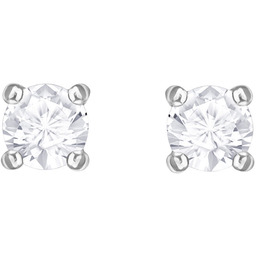 Swarovski, Kolczyki, Attract Round Pierced Earrings, Rhodium plating,
