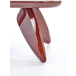 Stolik kawowy prostokątny bordowy połysk 120 x 60