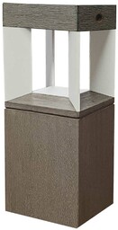Les Jardins Słupek oświetleniowy LED Teckalu teak/biały
