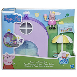 Hasbro, Świnka Peppa, Zestaw Lodziarnia Peppy z figurką,