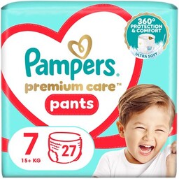 PAMPERS Pieluchomajtki Premium Care Pants 7 (27 szt.)