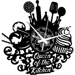 Instant Karma Clocks Winylowy zegar ścienny kuchnia restauracja