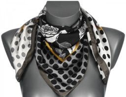 Chusta damska apaszka SATYNOWA gawroszka GB-62 róże