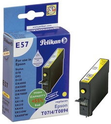 Pelikan E57 Żółty Tusz Nabój 1Szt - Wysoka