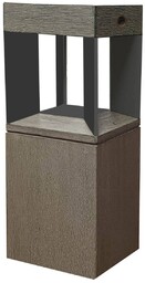 Les Jardins Lampa cokołowa LED Teckalu czujnik teak/czarna