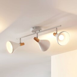 Lampa sufitowa Lindby Arina, 53 cm, biała, 3-punktowa,