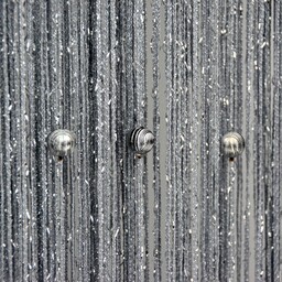 Firany Makarony Z Koralikami Srebrne Kule 300x250 Srebrne