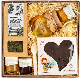 Box prezentowy UPOMINEK konfitura czekolada