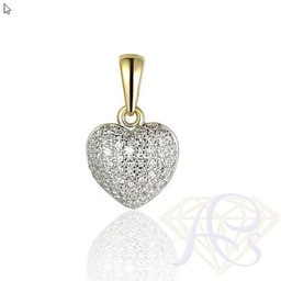Zawieszka złota Au 585 z diamentami P32516Y
