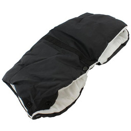 BQ19K Mufka polarowa do wózka dziecięcego Czarna