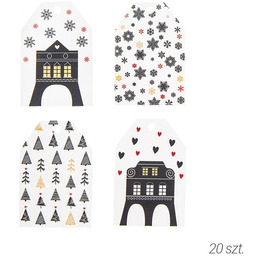 Decodoma Zawieszki świąteczne - imienne białe, 20 szt.