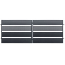 Brama dwuskrzydłowa Olaf ocynk RAL7016 struktura 400 x