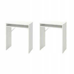 2 szt. Biurko Torald Białe 65x40 cm Kompaktowe