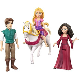 Mattel Disney Princess Księżniczka Disneya Roszpunka Zestaw 4-pak,