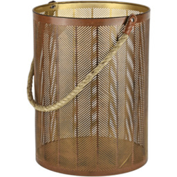Lampion Indyjski Gold złoty 22 x 15 cm