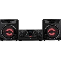 JVC Wieża MX-E325B-DAB Czarna, Odtw.CD/-R/-RW, USB, Bluetooth 5.3,
