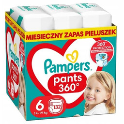 Pampers Pants Pieluchomajtki rozmiar 6 15kg+, 132 sztuki
