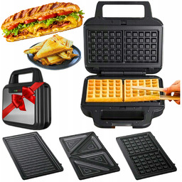 Mocny Opiekacz Gofrownica Toster Tefal Nieprzywierająca Powłoka Gofry
