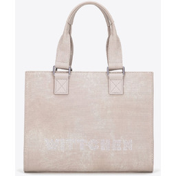 Damski kuferek z cyrkoniami jasny szary