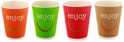 Kubek papierowy kolorowy ENJOY 300 ml, 40 sztuk