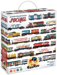 CzuCzu Puzzle dwustronne Pociągi 5+